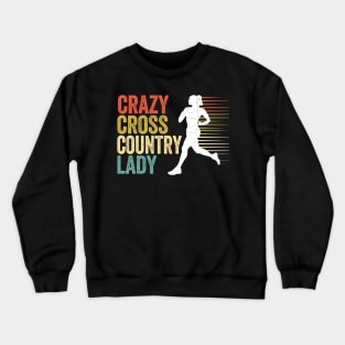 XC Cross Country Runner Coach Crewneck Sweatshirt